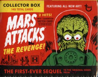 2017 Topps Mars Attacks The Revenge Set Box 2 Hits - Sketch,  Gold,  Autograph