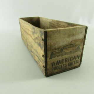 Vintage Sunshine Farm Wood Cheese Box 11.  5 " X 4 " X 4 " 5 Lbs Pound