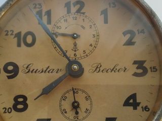 German Watches Gustav Becker With An Alarm Clock.