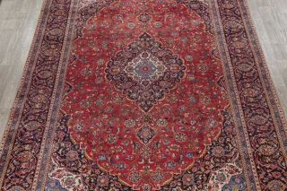 Vintage Floral Traditional Area Rug Hand - Knotted Wool Living Room Carpet 9x14 3