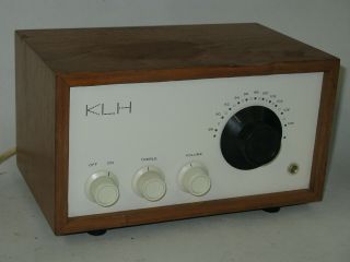 VTG MCM MID CENTURY MODERN 1960 KLH MODEL 8 EIGHT FM RECEIVER TUBE RADIO - 2