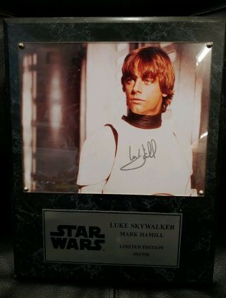 Mark Hamill (luke Skywalker) Autographed 8×10 Photo,  Star Wars,  Limited Edition