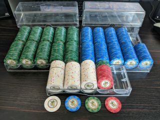 455 Venerati Lion Tournament Ceramic Poker Chips - Lion - Made By Sidepot