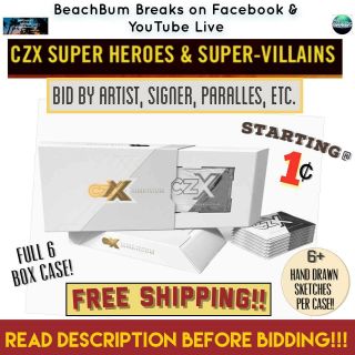 All Cz Str Pwr Red Spot 2019 Czx Heroes & Villains Case Break 2