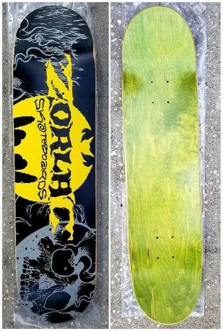 Nos Zorlac Skateboard Deck W/ Pushead Bat Logo Metallica Gringo Texas 1992 Og