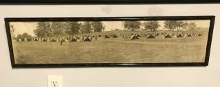 Antique Scranton Pennsylvania Wwi Army Camp Yard Long Panoramic Photo
