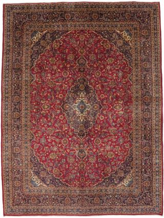 Traditional Semi Antique 10x13 Wool Hand Knotted Oriental Living Dining Area Rug