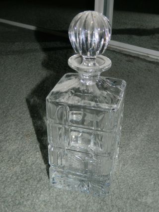 Towle Crystal Decanter With Stopper 24 Lead Crystal Made In Czech Republic