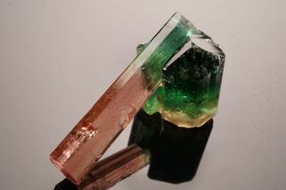 UNIQUE GEM Bi - Color Tourmaline Crystal CRUZEIRO,  BRAZIL 3
