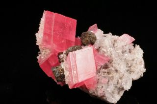 AESTHETIC Rhodochrosite,  Quartz & Tetrahedrite Crystal SWEET HOME MINE,  COLORADO 3