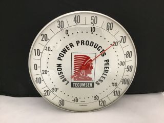 Vintage Tecumseh Engines Advertising Thermometer Lauson Power Products Peerless