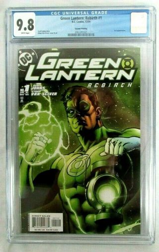 Green Lantern: Rebirth 1 (2004) 2nd Printing Variant Dc Comics Cgc 9.  8 D058