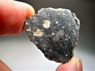 Full Slice Magnificent Nwa 11228 Lunar Meteorite 2.  469 Gms