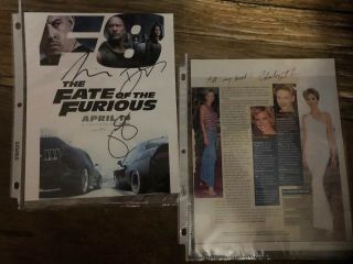 4 Items Cindy,  Charlize,  Bett Miller And Fast And Furious