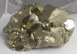 Gorgeous Pyrite Crystal Cluster Specimen,  Peru,  5.  24lbs.  Fools Gold
