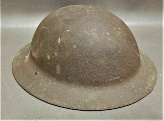 Vintage Wwi Us Army Brodie Doughboy M1917 Metal Helmet