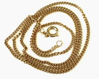 Vintage 9ct Gold 20 Inch Long Chain Necklace - Gift Boxed - Good Quality