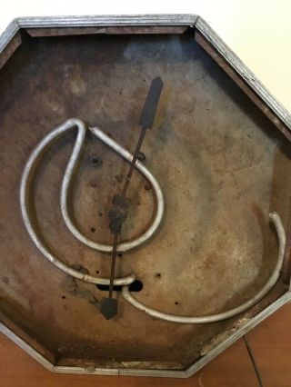 Vtg Antique Neon Clock Sign For Restoration Parts Dealership? Stop Sign Shape 2