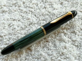 Vintage Pelikan 140 Gunther Wagner Fountain Pen 14 K Gold Flex F Nib - 1960s
