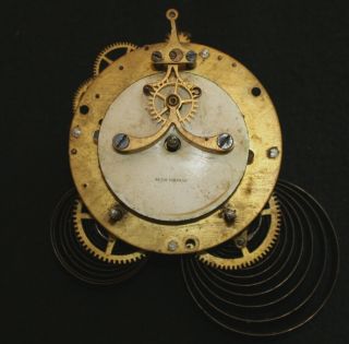 Antique Seth Thomas T&s Mantle Clock Movement W Visible Escapement,  Unusual