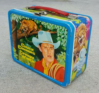 Vintage 1968 Cowboy In Africa Lunchbox Chuck Connors