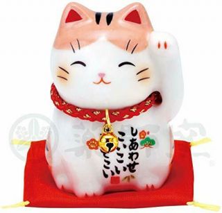 Maneki Neko Japanese Lucky Cat Figure Gift Kawaii Doll Am - Y7535 Yakushi Kiln