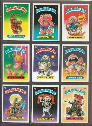 Garbage Pail Kids - Series 1 & 2 (1985) - 18 Cards (glossy/matte) -