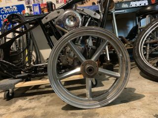 Vintage Invader 16 " Rear 5 Spoke Mag Wheel For Harley - Davidson