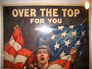 US WW1 3rd Liberty Loan Poster Over The Top For You Riesenberg Art Ketterlinus 2