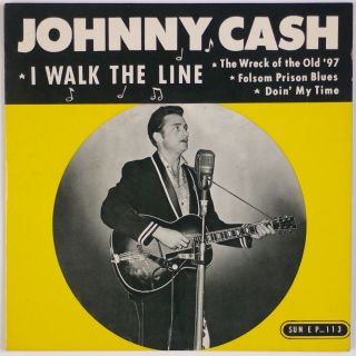 Johnny Cash: I Walk The Line Us ’58 Rockabilly Sun Ep - 113 45 Ep Ps Hear