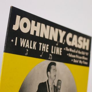 JOHNNY CASH: I Walk the Line US ’58 Rockabilly SUN EP - 113 45 EP PS HEAR 3