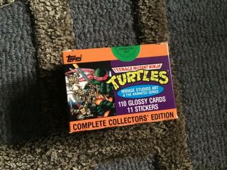 1989 Topps Teenage Mutant Ninja Turtles Complete Collectors Edition Set