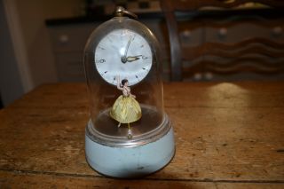 Small Musical/dancing Ballerina Clock By Hac For Restoration