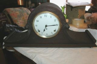 Antique Seth Thomas Key Wind Chime Mantle Clock Camel Hump Back Parts