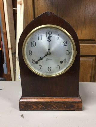Antique Sessions Beehive 8 Day Time And Strike Clock With Half Hour Bell