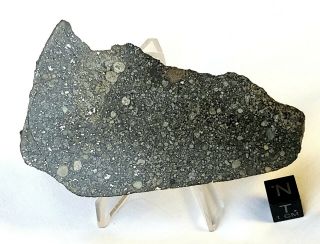 2018 Witnessed Fall Aba Panu Meteorite,  Chondrite,  106.  2g Large,  Polished End.