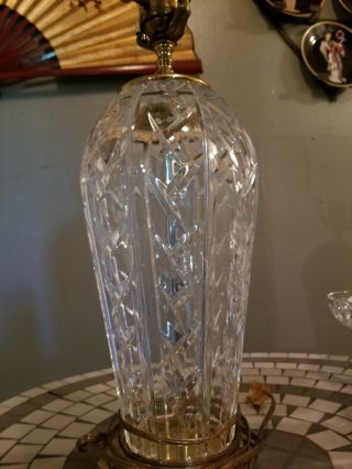 Crystal And Brass Lamp 2
