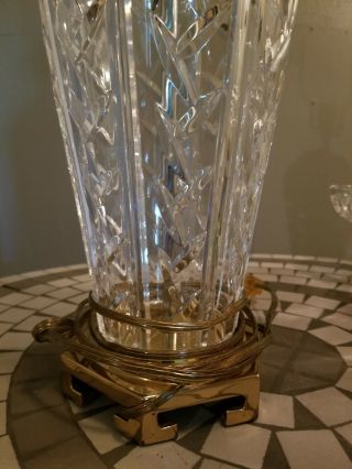 Crystal And Brass Lamp 3