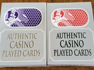 24 Decks Hard Rock Casino Las Vegas 12 Each Purple/red Playing Cards.