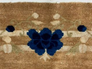 Auth: Antique Peking Art Deco Chinese Rug Plush Carmel Wool Beauty 7x9.  6 ' NR 2