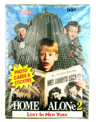 1992 Topps Home Alone 2 Lost In York Box 36 Packs Box