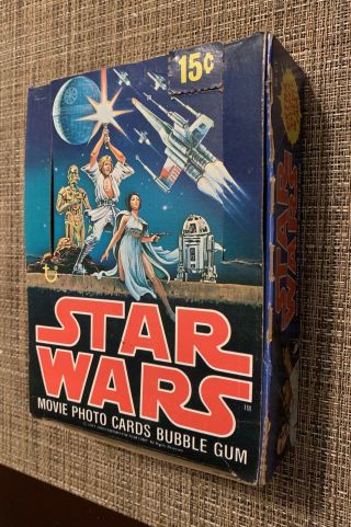 1977 Topps Star Wars Empty Series 1 Wax Box Vintage