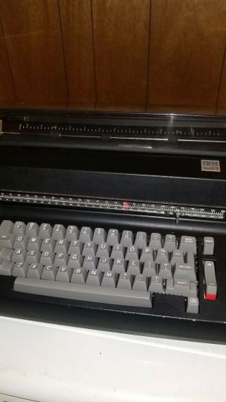 Vintage Black IBM Selectric II 2 Correcting Typewriter W/ Cover Intact 2