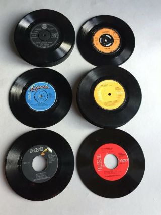 Approx 34 Vintage Elvis Presley 45 Rpm/7” Records,  No Sleeves