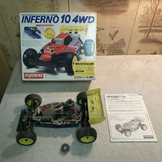 Vintage Kyosho (inferno 10 4wd) 1/10 Scale Buggy With Box/instructions