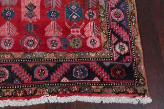 Vintage All - Over Heriz Serapi 14 Ft Long Runner Rug Oriental Hand - Made Wool 4x14