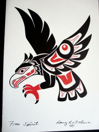 Northwest Coast First Nations Native Art Print,  Doug Lafortune Spirit