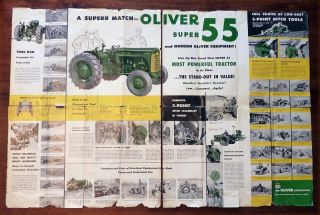 Vintage Oliver 55 Tractor Dealer Brochure 292
