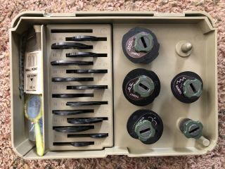 Vintage Necchi Sewing Kit Accessory Box Presser Foot Feet Cam Set 2