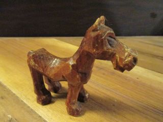 Old Vintage Hand Carved Wooden Horse Nag Old Paint Primitive Hobo Art